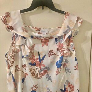 JC Penney Liz Claiborne Floral Large Blouse